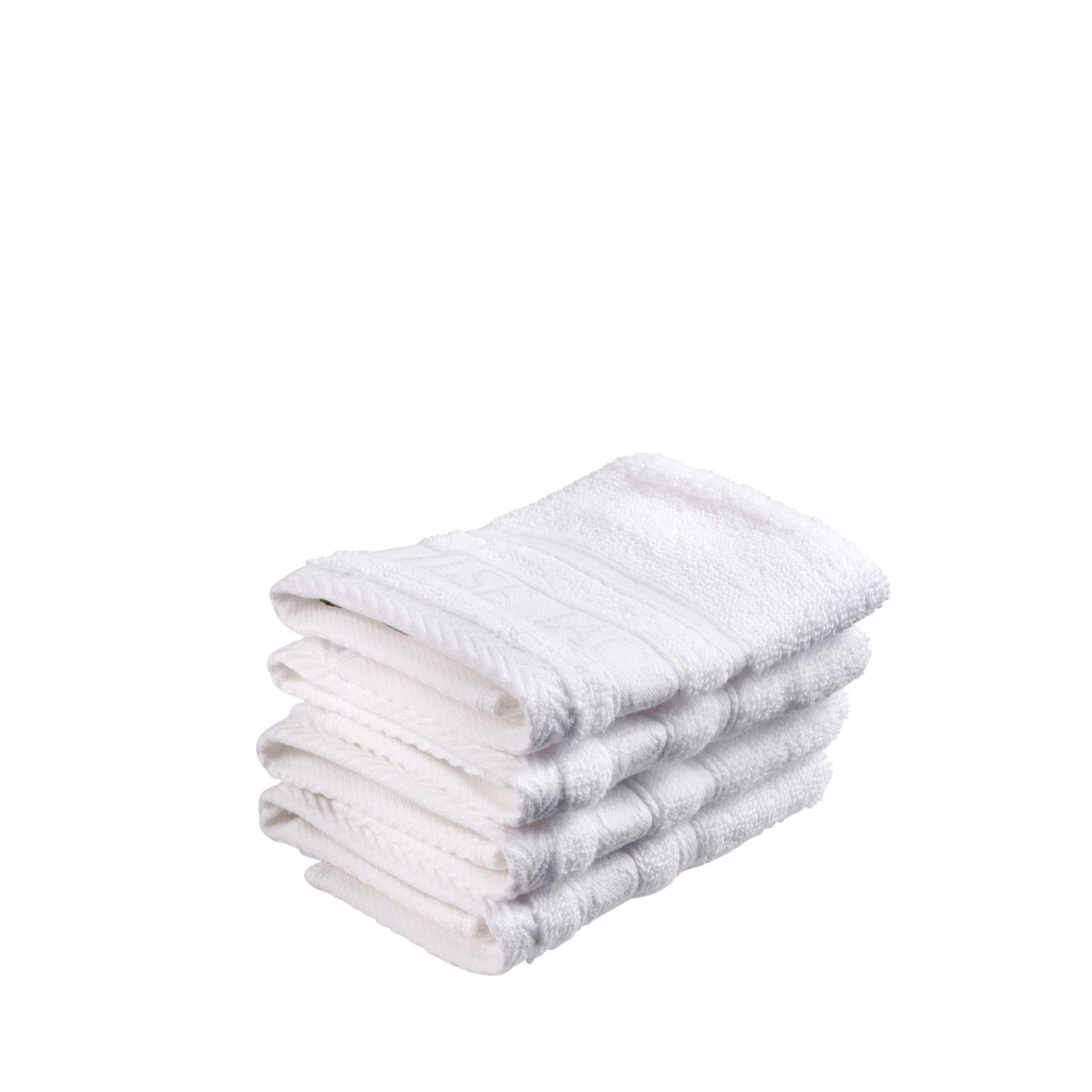 Vaskeklud 4 stk 30x30 cm hvid